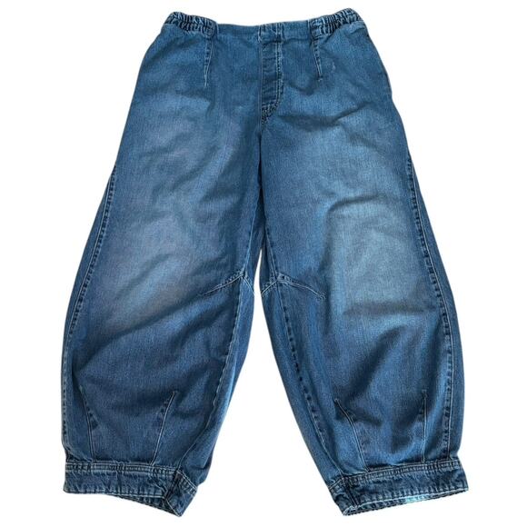 We The Free Size L Oslo Pull On Jeans Slouchy Balloon Legs OB1720787 - Picture 3 of 7